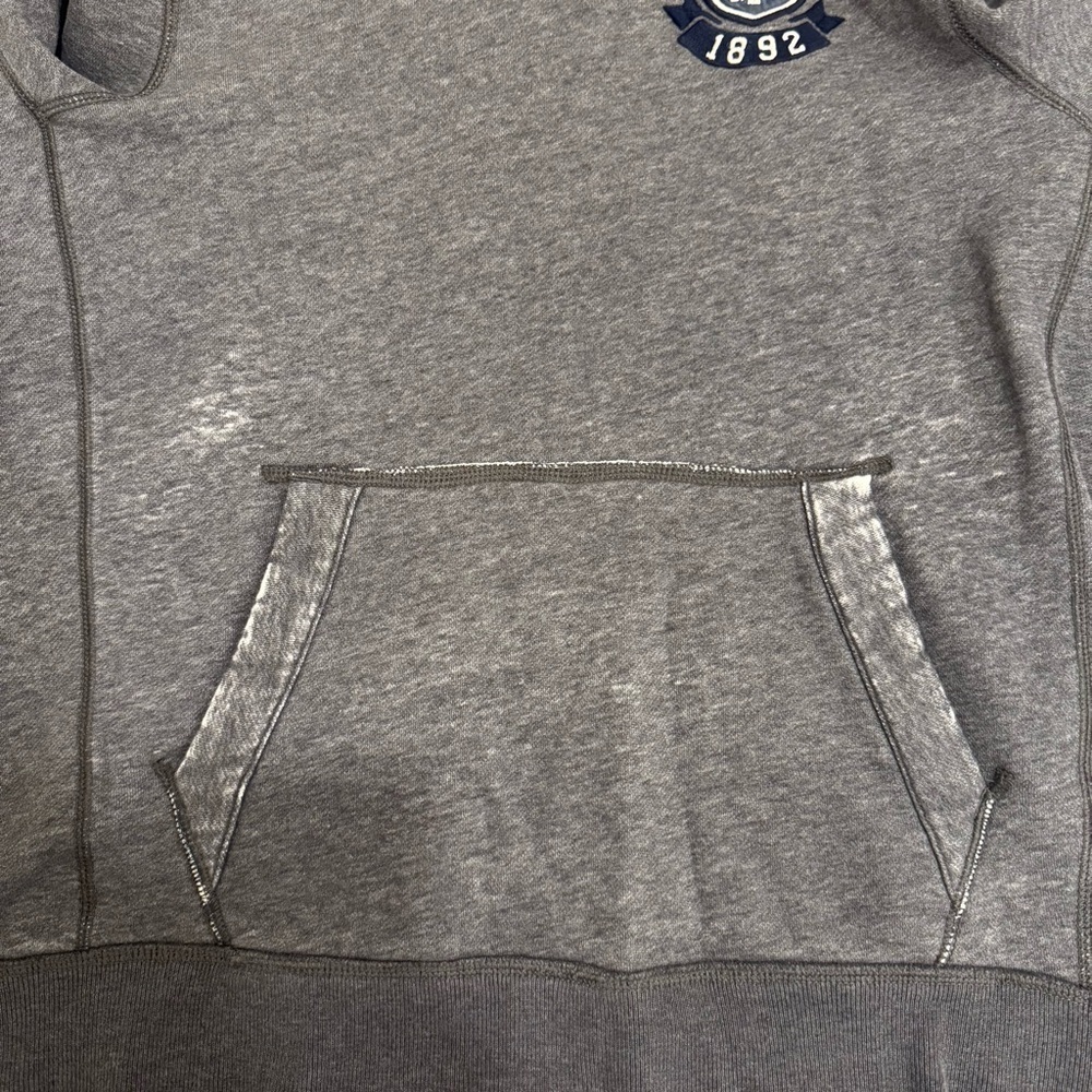 Abercrombie & Fitch Y2K Grunge Muscle Hoodie Distressed Faded XL - Picture 3 of 14